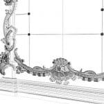 Classic Mirror- wire 3d model