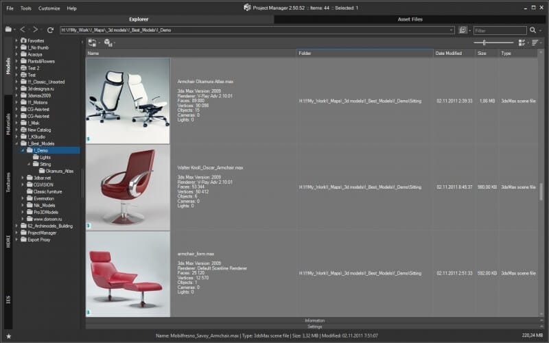 Project Manager - Asset Browser | Kstudio - 3Ds Max Plugins