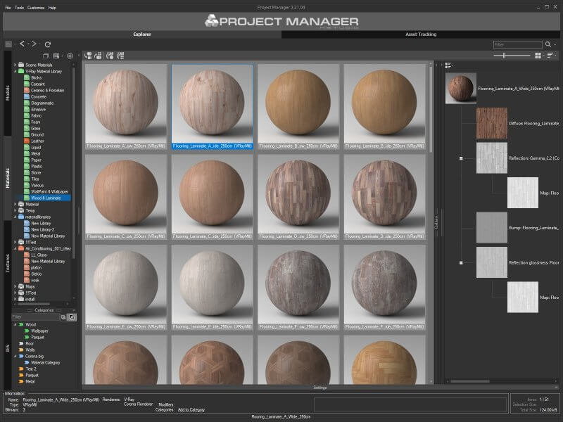 3ds Max Material Libraries – Project Manager