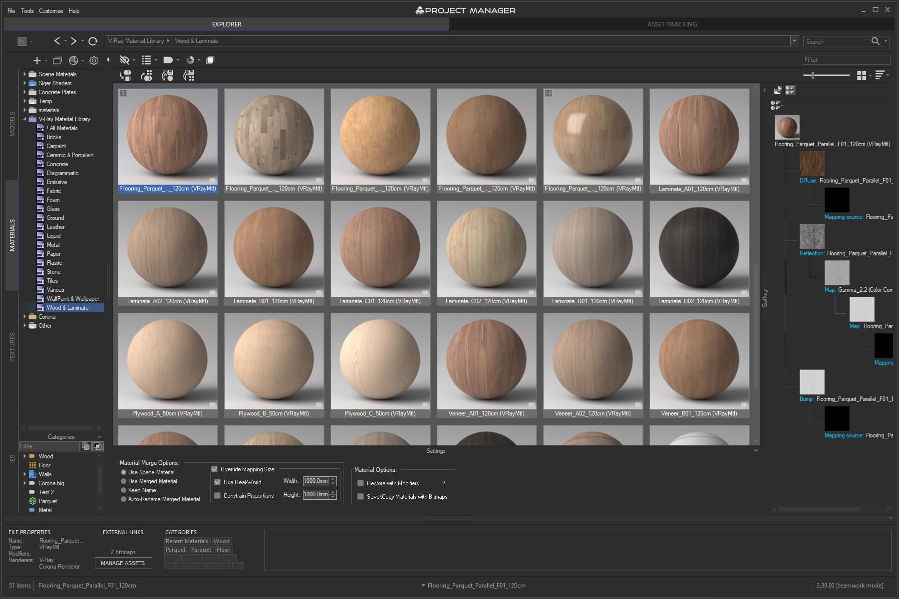 Material Library - Asset Browser
