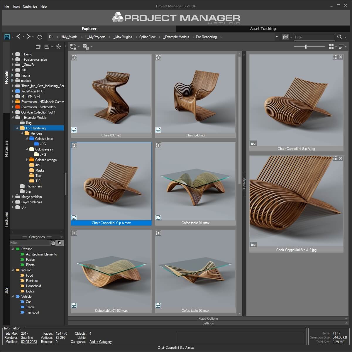 Project Manager - Asset Browser | Kstudio - 3Ds Max Plugins