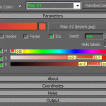 This is texturemap - you can use only one material to randomize base color or other texturemap and apply new to nodes, faces or IDs of object faces