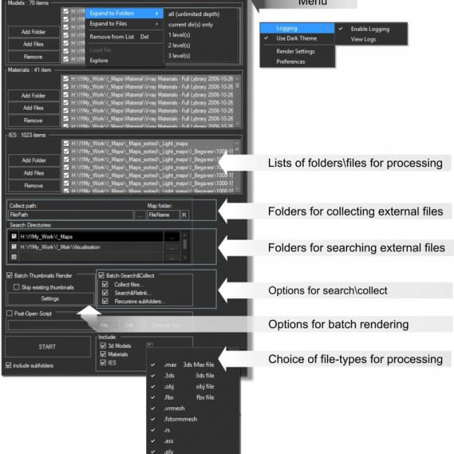 Batch Render&Relink Interface Batch Render&Relink Interface