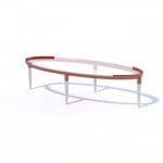 'Roi' glass table by Giorgetti 3D model