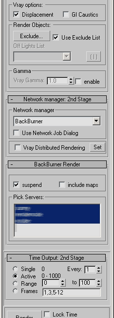 2-nd Stage with BackBurner Network manager. 2-nd Stage with BackBurner Network manager.