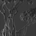 Bonsai tree 3D model | formats: MAX (VRay), FBX, OBJ | vol.1 - 6-1 - wire