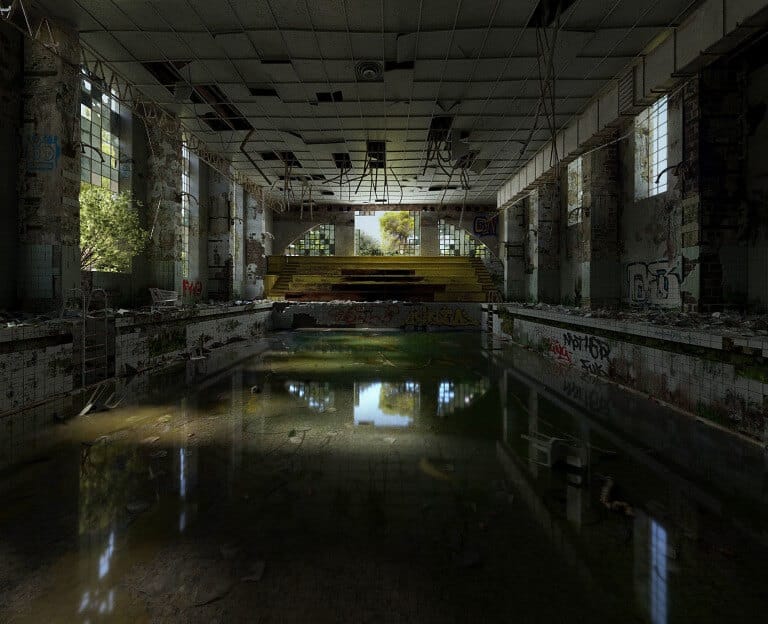  Swimming Pool by Léandre Hounnaké