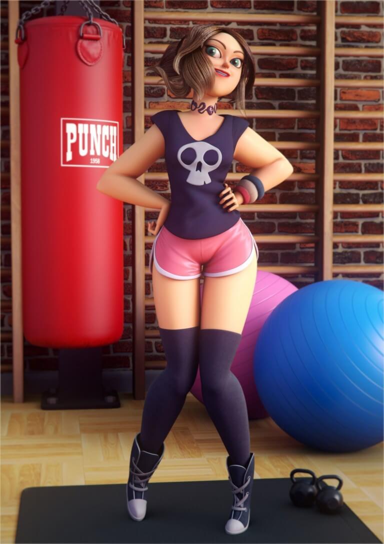  Sports Girl by Josu Martin