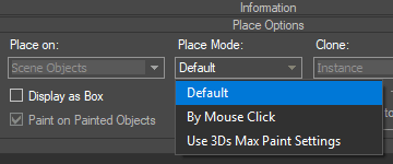 Place Options