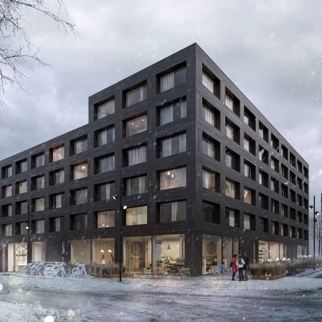 Photorealistic visualization for the Swedish architectural company Kjellgren Kaminsky