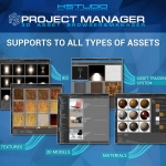 Project Manager - 3D Asset Browser by Kstudio - infographic
