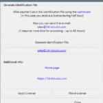 License Dialog