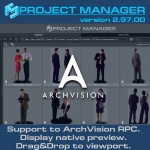 Support to ArchVision RPC. Display native preview. Drag&Drop to viewport