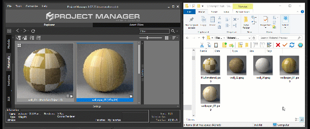 Assign Preview for 3D Models and Materials