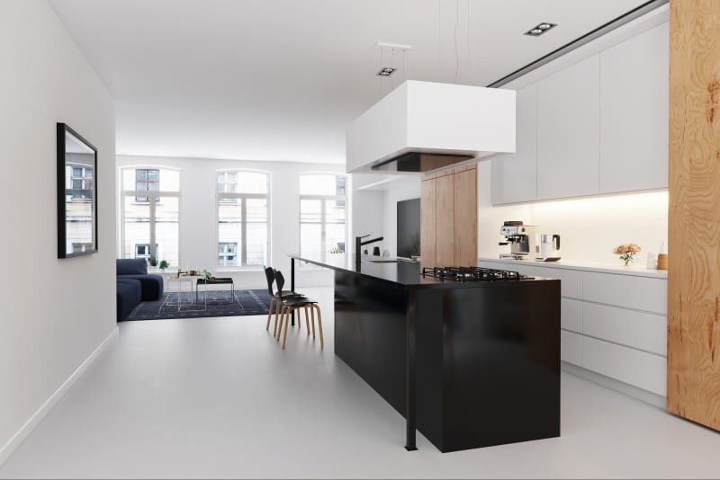 Amsterdam interior renderings by Yuan Zhou
