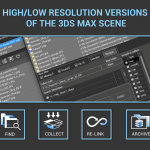 High-Low resolution versions of the 3ds max scene