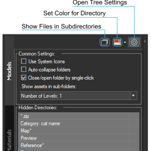 Tree Settings - Show Files In Sub-Folders, Hide Directories