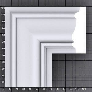 Alternative view of Mitered Door-Drawer Moldings Bundle