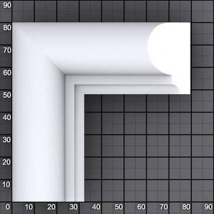 Alternative view of Panel Chair Rail Molding-B 1