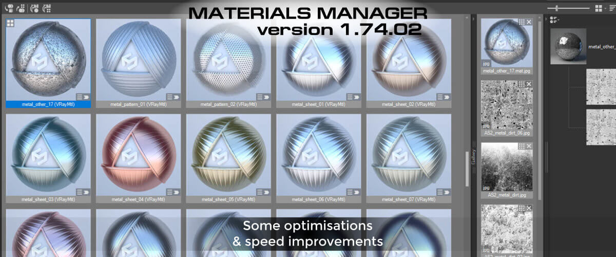 Materials Manager - Optimisations & Speed improvements