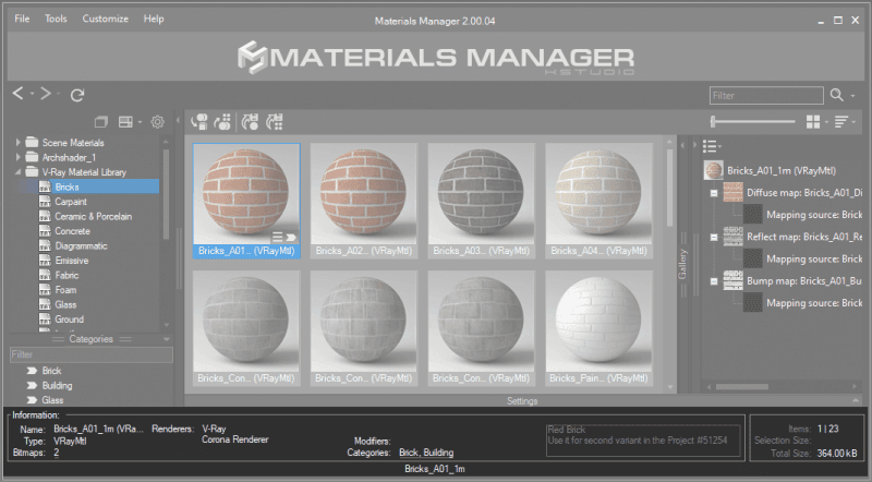 Materials Manager v.2.00.00 | New version of Material Libraries Browser ...