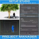 Setup studio with reference model