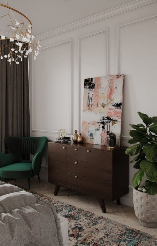 Visualization of a bedroom by Yakov Kozyr