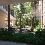 Marakame Patio. 3D rendering by Rafael Rubio