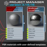 Project Manager - Create & Customize Phisically-Based Rendering Materials