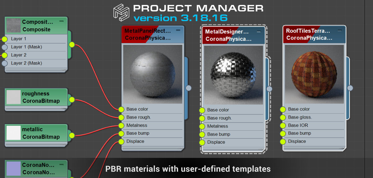 Project Manager - Create & Customize Phisically-Based Rendering Materials