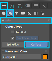 Create Curlipse Shape Object
