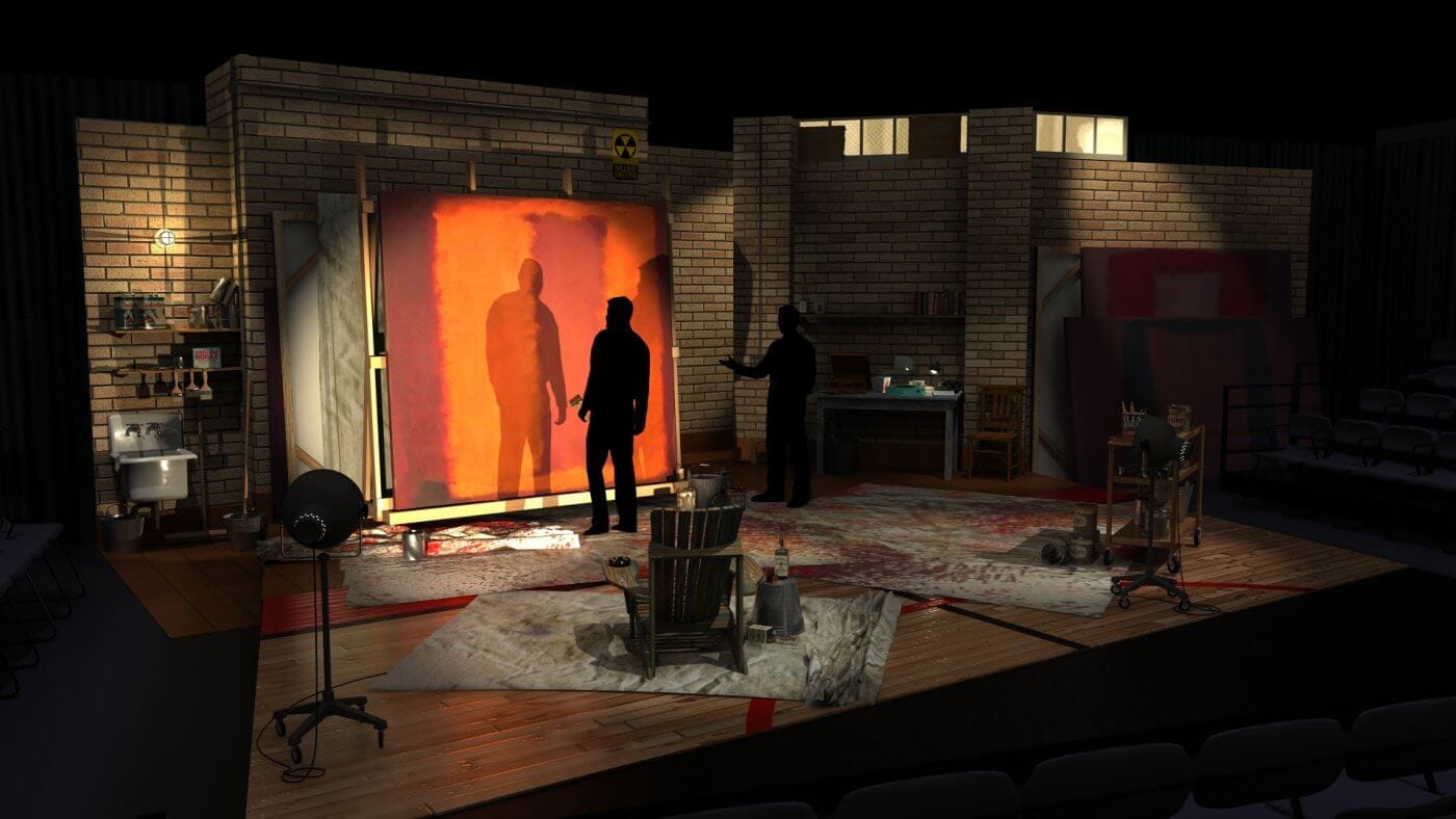 Stage design for John Logan’s play RED, Thingamajig Theatre