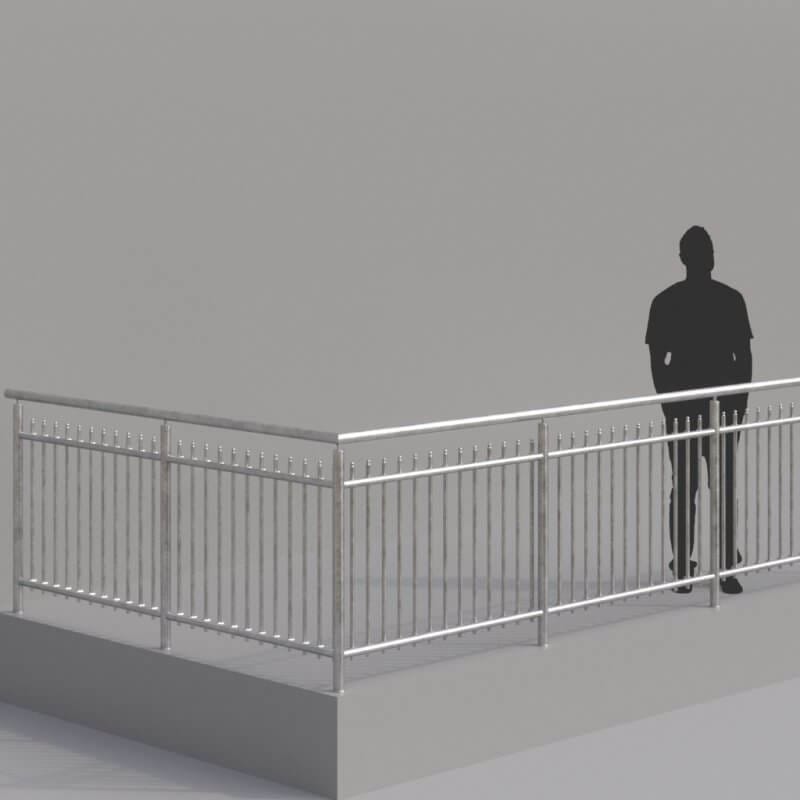 Exterior Balustrade Alu Linear Exterior Balustrade Alu Linear