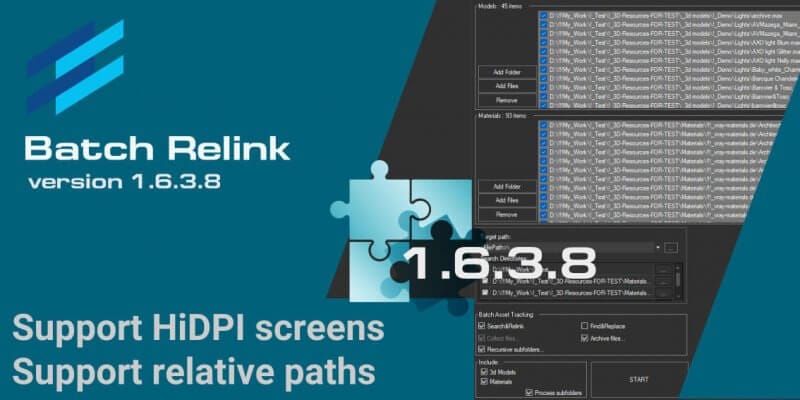 Batch Relink version 1.6.3.8 | Windows Application for 3D Asset ...