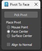 Align Pivot to Face