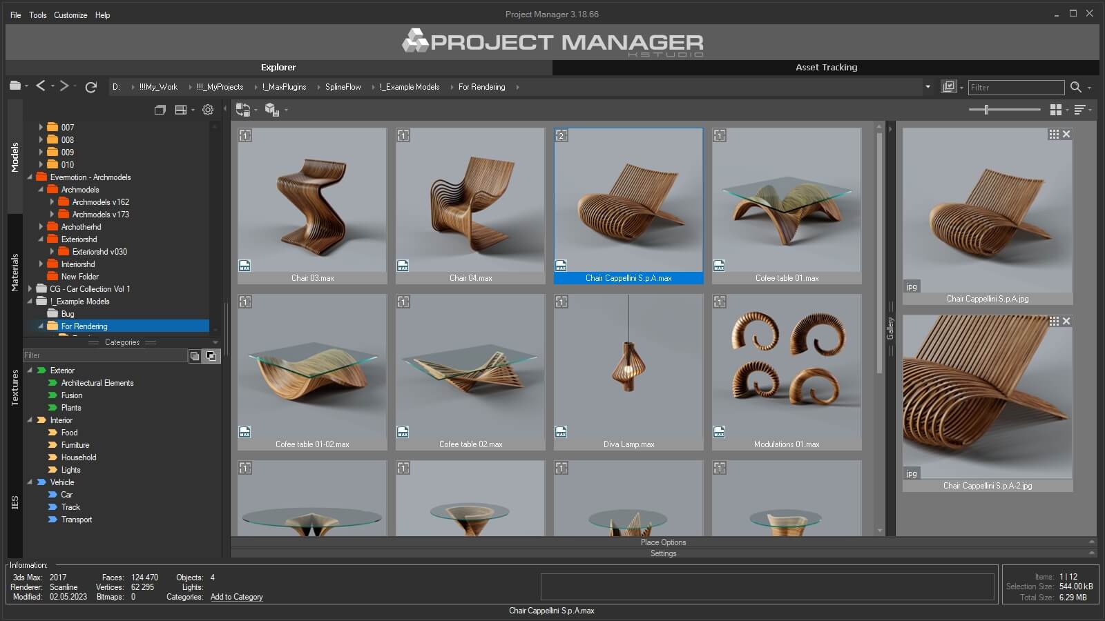 Project Manager – 3D Models