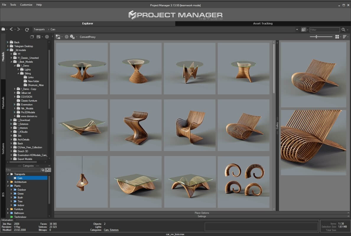 Project Manager – 3D Models