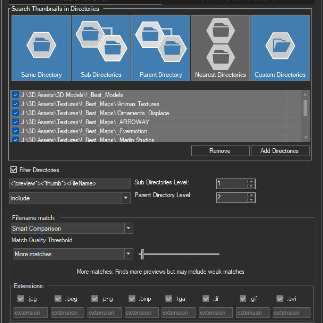Auto-Assign Preview tool for 3D Models and Materials