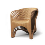 Dubay - Spline Flow: Contemporary Wooden Armchair