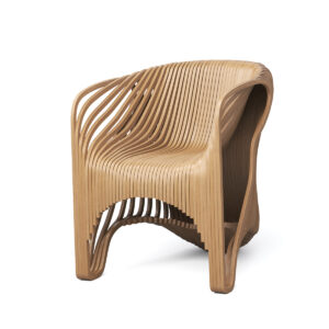 Dubay - Spline Flow: Contemporary Wooden Armchair