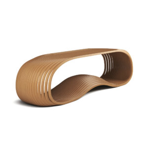 Torpedo-Spline Flow: Contemporary Wooden Benches