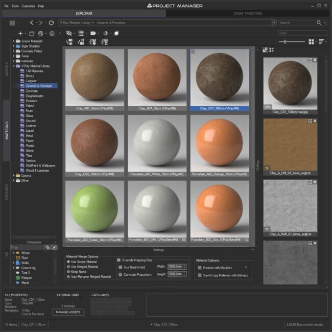 Asset Manager - Material Library Explorer