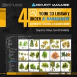 Project Manager 4 for 3ds Max — AI management of your 3D library with automatic tagging and classification