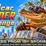 GTA Car Render Challenge — prizes from 15+ sponsors, including Project Manager for 3ds Max
