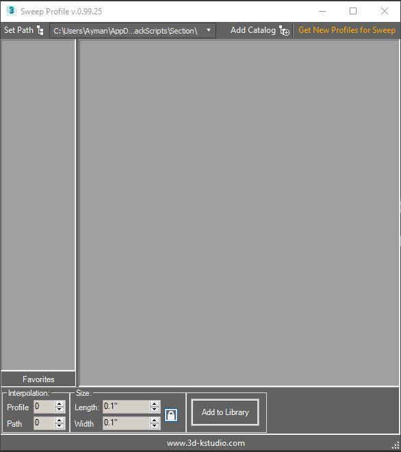 Unable To Install Sweep Profile Into 3ds Max 17 Kstudio Scripts Pack Support Kstudio 3ds Max Plugins Scripts